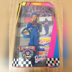 Mattel Barbie NASCAR 50th Anniversary Doll - Blue and Yellow
